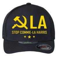 Stop Commiela Harris Stop Kamala Trump 2024 Commie La. Flexfit Unipanel Trucker Cap