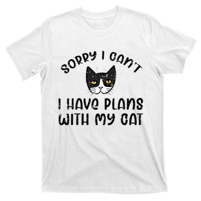 Sorry Cant Have Plans With Cat T-Shirt