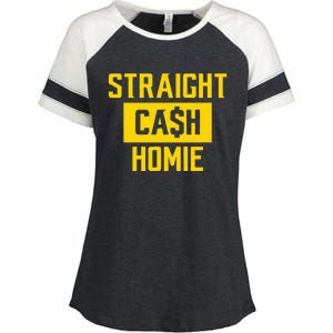 Straight Cash Homie Minnesota Football Fan Enza Ladies Jersey Colorblock Tee