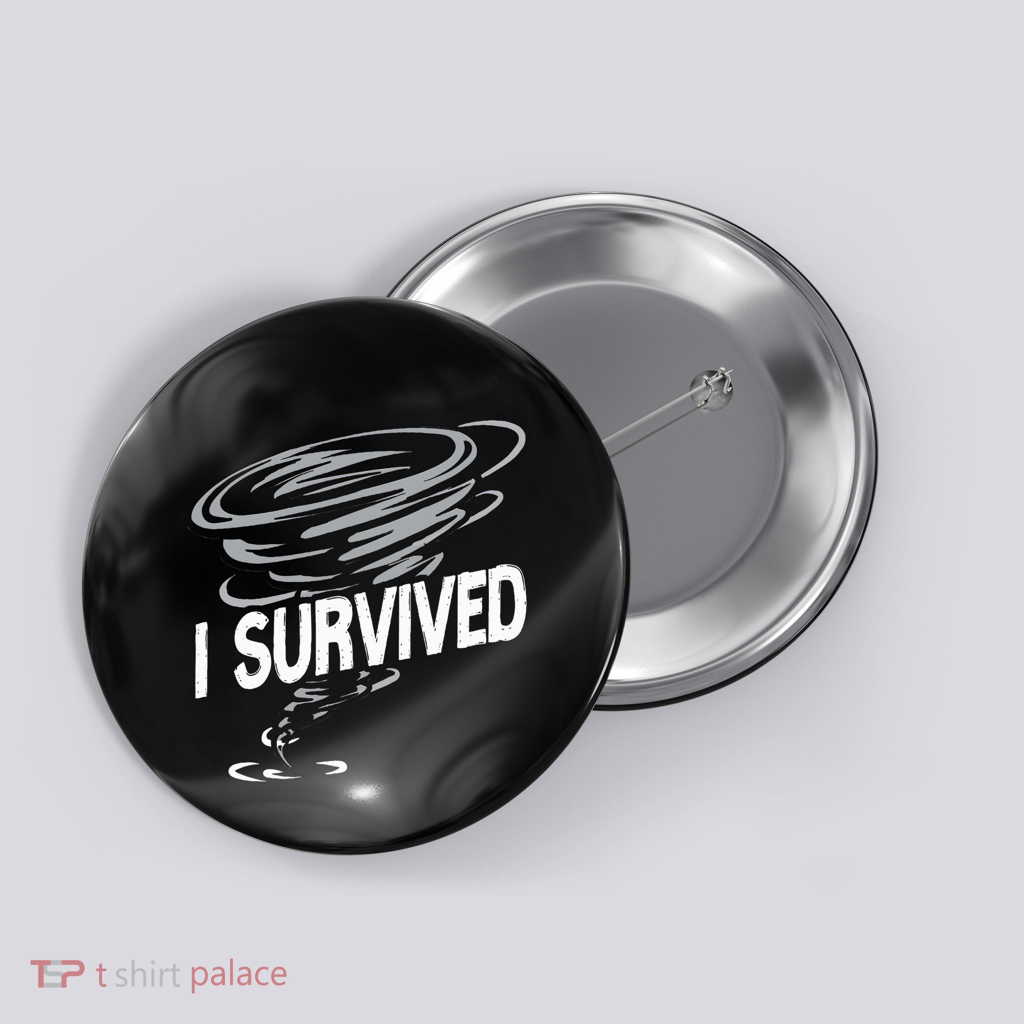 Storm Chaser Hurricane Meteorology Tornado I Survived Button
