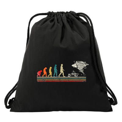 Storm Chaser Hurricane Meteorology Tornado Drawstring Bag