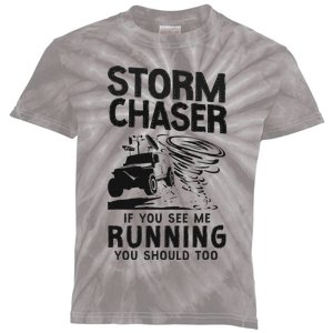 Storm Chaser Hurricane Meteorology Tornado Storm Chaser If Kids Tie-Dye T-Shirt