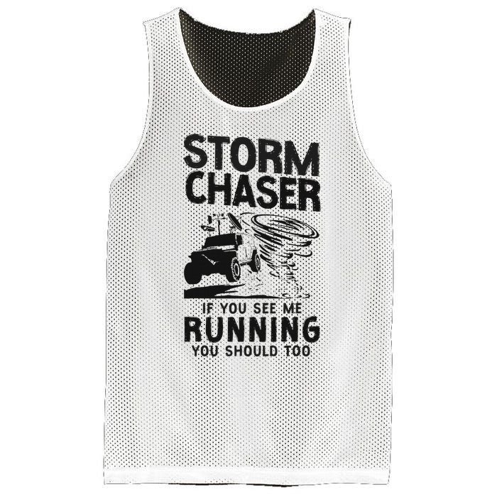 Storm Chaser Hurricane Meteorology Tornado Storm Chaser If Mesh Reversible Basketball Jersey Tank