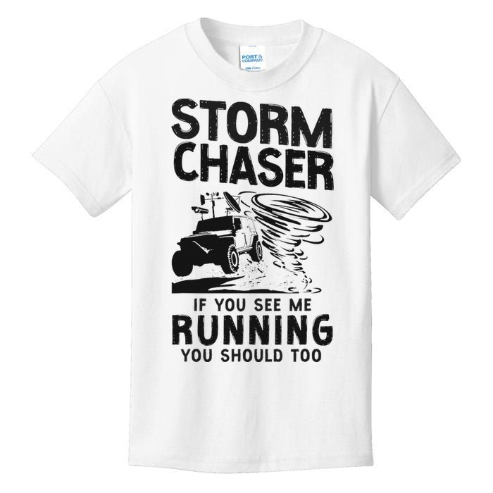 Storm Chaser Hurricane Meteorology Tornado Storm Chaser If Kids T-Shirt