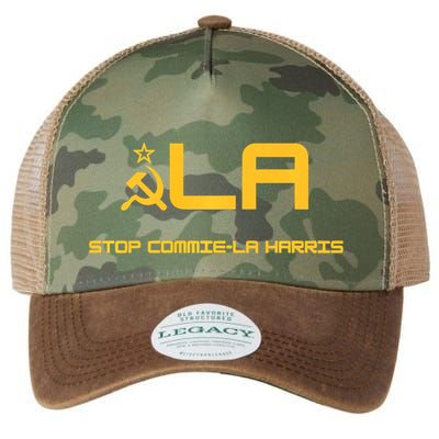 Stop Commiela Harris Stop Kamala Trump 2024 Legacy Tie Dye Trucker Hat