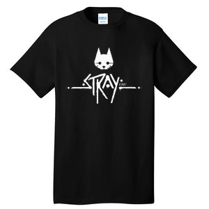 Stray Cat Head And Logo Tall T-Shirt