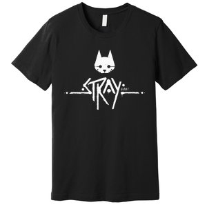 Stray Cat Head And Logo Premium T-Shirt