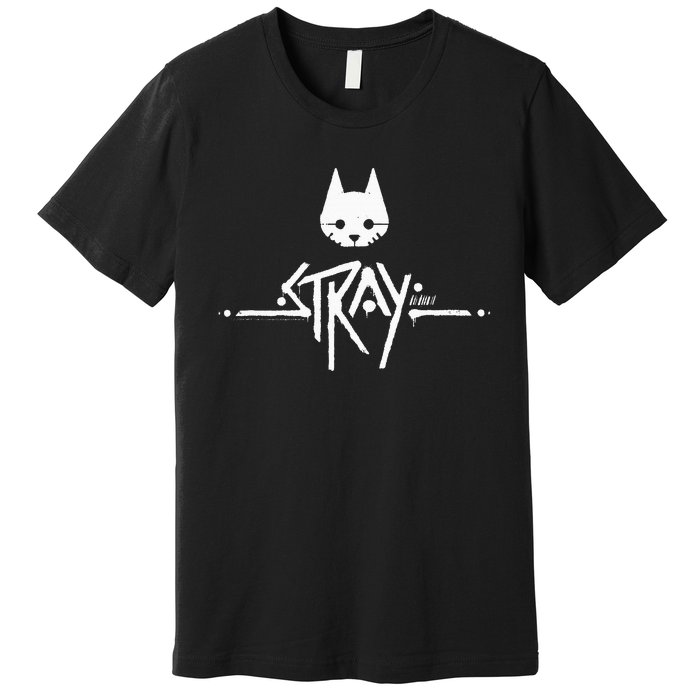 Stray Cat Head And Logo Premium T-Shirt