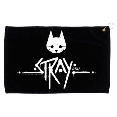 Stray Cat Head And Logo Grommeted Golf Towel