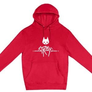 Stray Cat Head And Logo Premium Pullover Hoodie