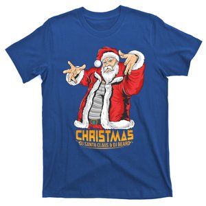 Santa Claus Hip Hop Dj Music Xmas Pajama Christmas Party Cute Gift T-Shirt