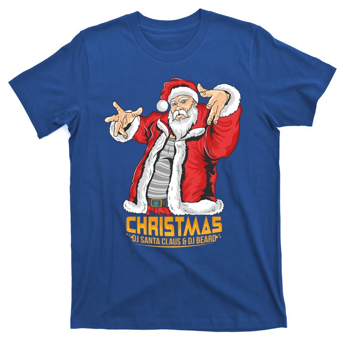 Santa Claus Hip Hop Dj Music Xmas Pajama Christmas Party Cute Gift T-Shirt