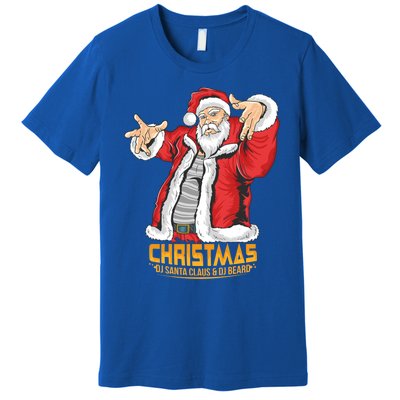 Santa Claus Hip Hop Dj Music Xmas Pajama Christmas Party Cute Gift Premium T-Shirt