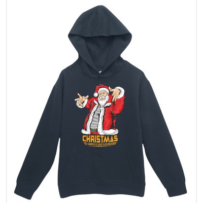 Santa Claus Hip Hop Dj Music Xmas Pajama Christmas Party Cute Gift Urban Pullover Hoodie