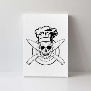 Skull ChefS Hat Cooking Bbq Grilling Canvas