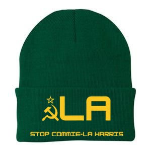 Stop Commiela Harris Stop Kamala Trump 2024 Knit Cap Winter Beanie