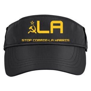 Stop Commiela Harris Stop Kamala Trump 2024 Adult Drive Performance Visor