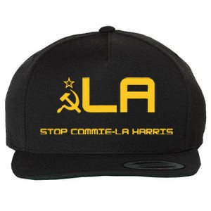 Stop Commiela Harris Stop Kamala Trump 2024 Wool Snapback Cap