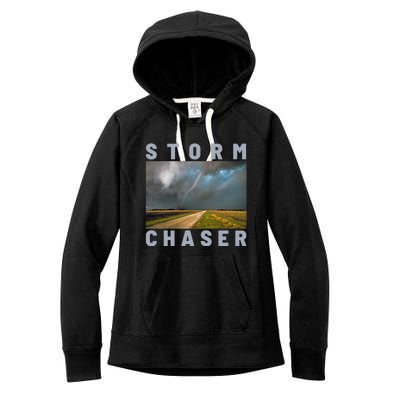 Storm Chaser Hurricane Tornado Picture Weather Meteorologist Women's Fleece Hoodie