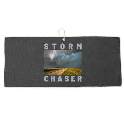 Storm Chaser Hurricane Tornado Picture Weather Meteorologist Large Microfiber Waffle Golf Towel