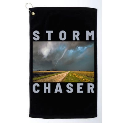 Storm Chaser Hurricane Tornado Picture Weather Meteorologist Platinum Collection Golf Towel