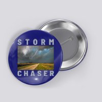 Storm Chaser Hurricane Tornado Picture Weather Meteorologist Button