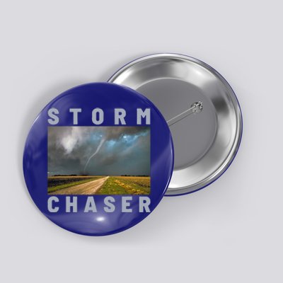 Storm Chaser Hurricane Tornado Picture Weather Meteorologist Button