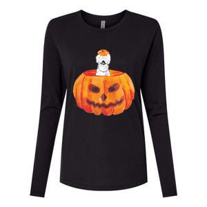 Silkie Chicken Happy Halloween Pumpkin Farm Animal Lover Meaningful Gift Womens Cotton Relaxed Long Sleeve T-Shirt