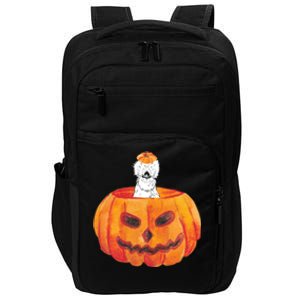 Silkie Chicken Happy Halloween Pumpkin Farm Animal Lover Meaningful Gift Impact Tech Backpack