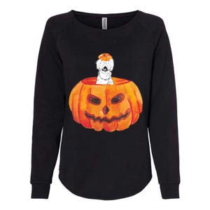 Silkie Chicken Happy Halloween Pumpkin Farm Animal Lover Meaningful Gift Womens California Wash Sweatshirt