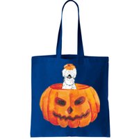 Silkie Chicken Happy Halloween Pumpkin Farm Animal Lover Meaningful Gift Tote Bag