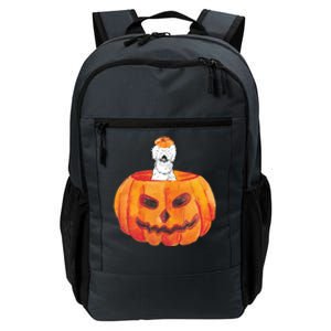 Silkie Chicken Happy Halloween Pumpkin Farm Animal Lover Meaningful Gift Daily Commute Backpack