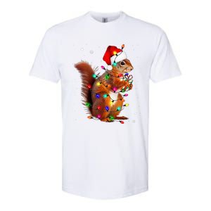 Squirrel Christmas Hat Santa Pajama Squirrels Lover Xmas Softstyle CVC T-Shirt