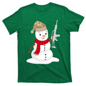 Snowman Camouflage Hunting T-Shirt