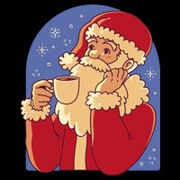 Santa Claus Hot Coco Christmas Holiday Cooling Performance Crew T-Shirt
