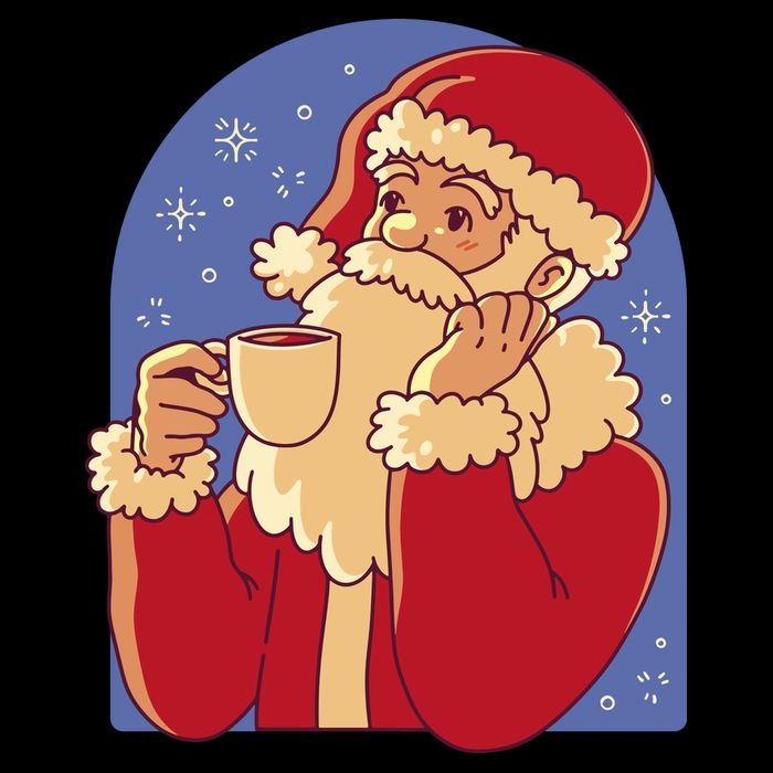 Santa Claus Hot Coco Christmas Holiday Cooling Performance Crew T-Shirt