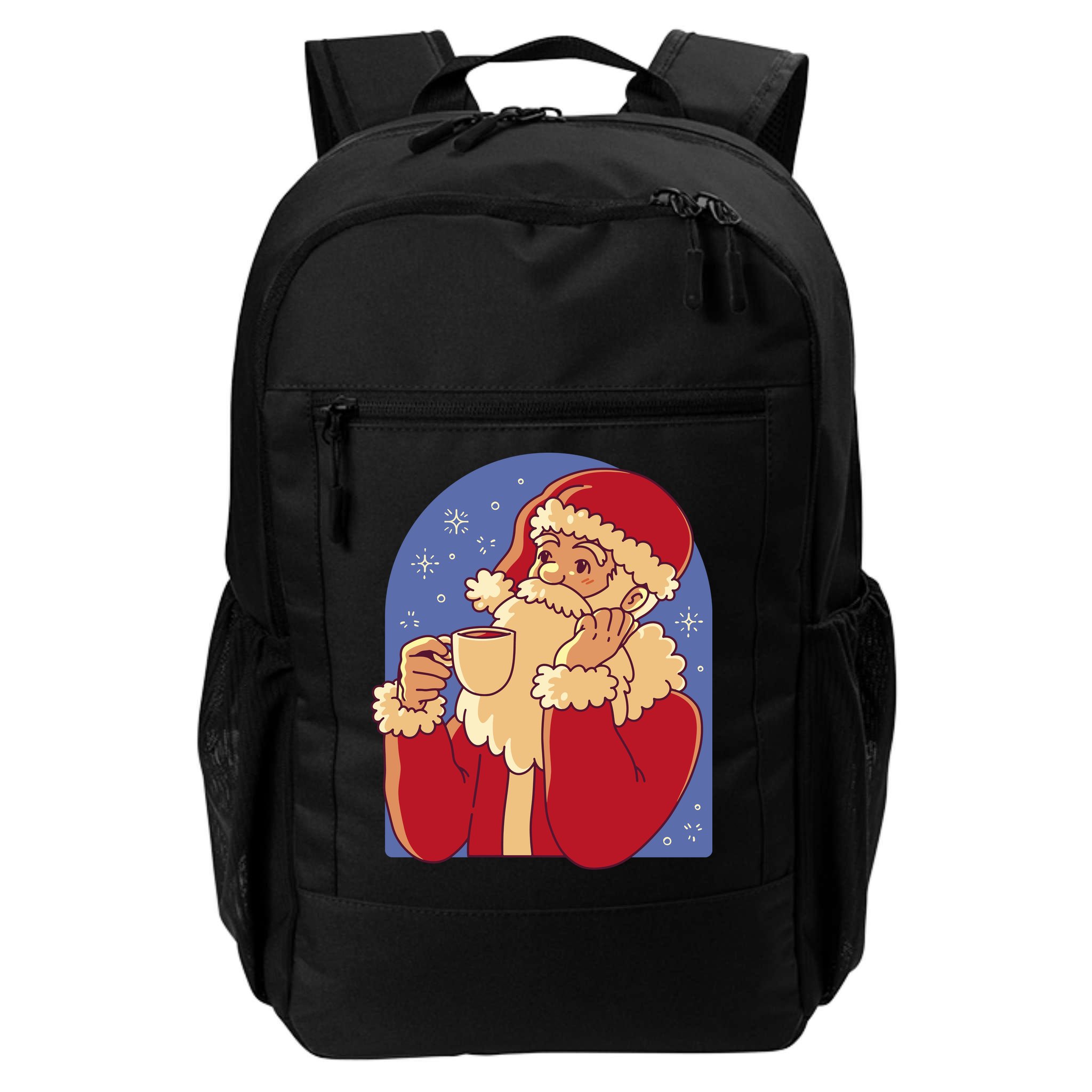 Santa Claus Hot Coco Christmas Holiday Backpack