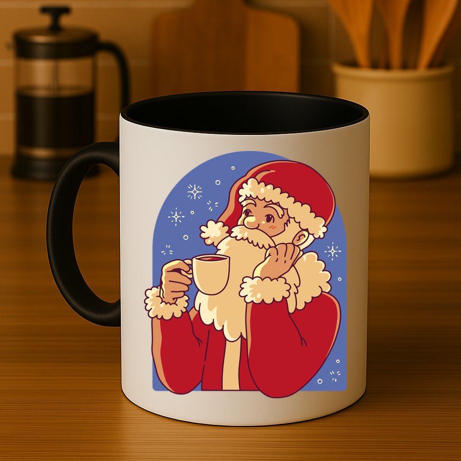 Santa Claus Hot Coco Christmas Holiday Mug