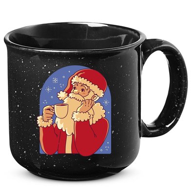 Santa Claus Hot Coco Christmas Holiday 15oz Campfire Ceramic Mug