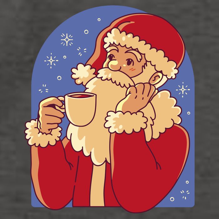 Santa Claus Hot Coco Christmas Holiday Vector Backpack
