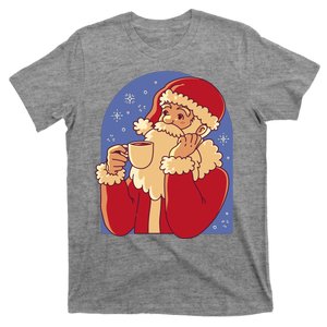 Santa Claus Hot Coco Christmas Holiday T-Shirt