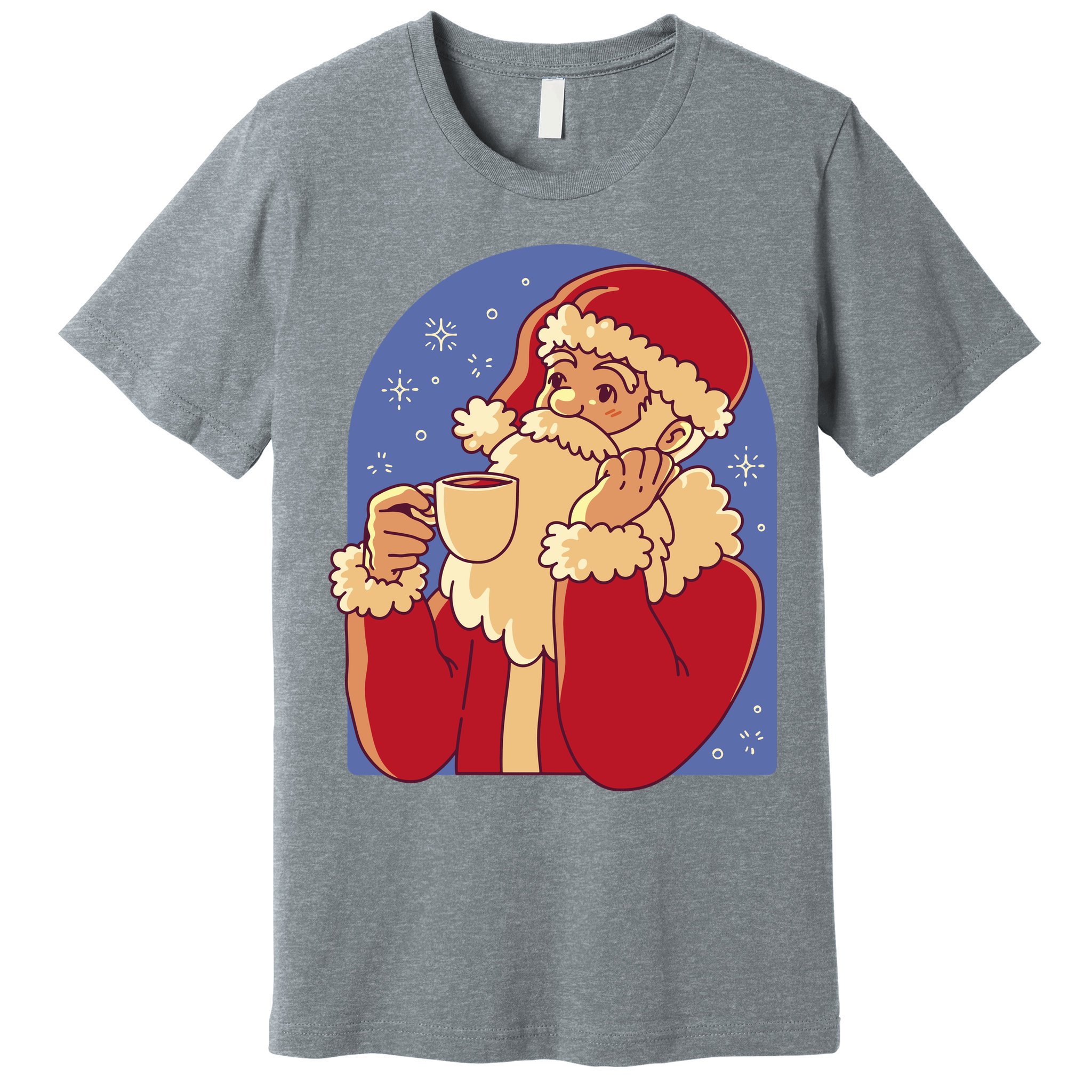 Santa Claus Hot Coco Christmas Holiday Premium T-Shirt