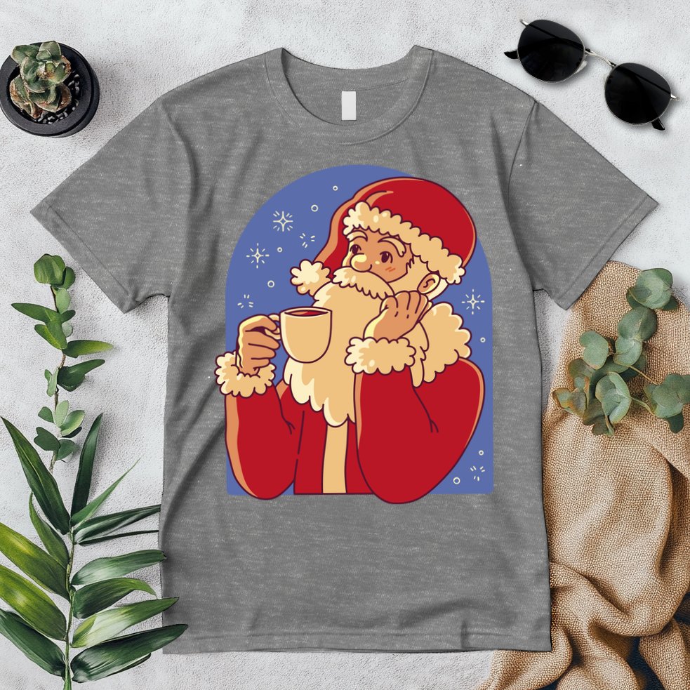 Santa Claus Hot Coco Christmas Holiday Premium T-Shirt
