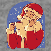Santa Claus Hot Coco Christmas Holiday Premium T-Shirt
