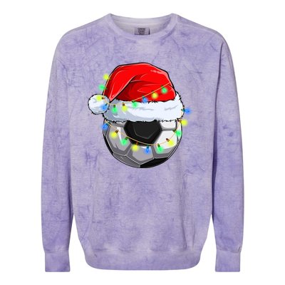 Soccer Christmas Holiday Gift Colorblast Crewneck Sweatshirt