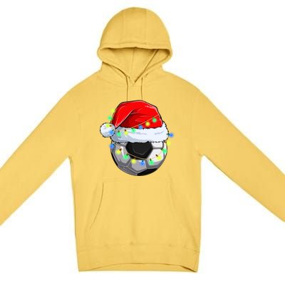 Soccer Christmas Holiday Gift Premium Pullover Hoodie