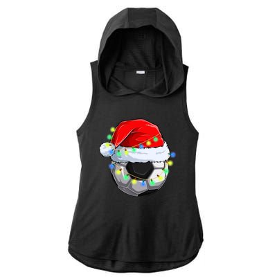 Soccer Christmas Holiday Gift Ladies PosiCharge Tri-Blend Wicking Draft Hoodie Tank