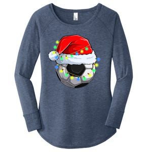 Soccer Christmas Holiday Gift Women's Perfect Tri Tunic Long Sleeve Shirt