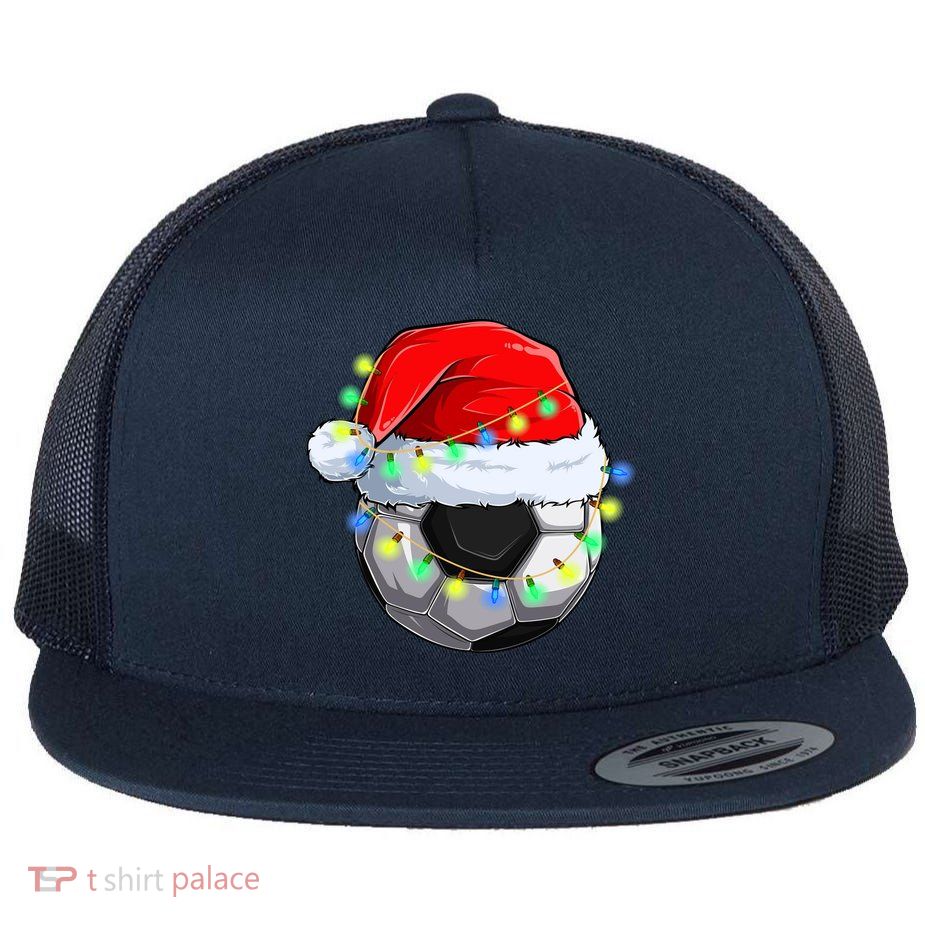 Soccer Christmas Holiday Gift Flatbill Hat
