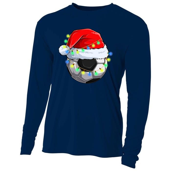 Soccer Christmas Holiday Gift Cooling Performance Long Sleeve Crew